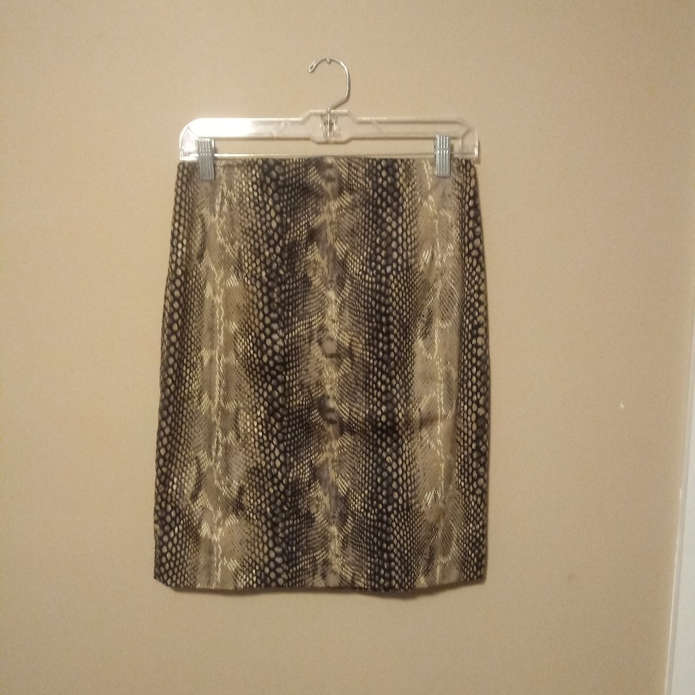 Express snakeskin pencil skirt